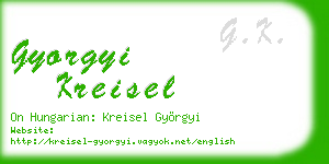 gyorgyi kreisel business card