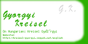 gyorgyi kreisel business card